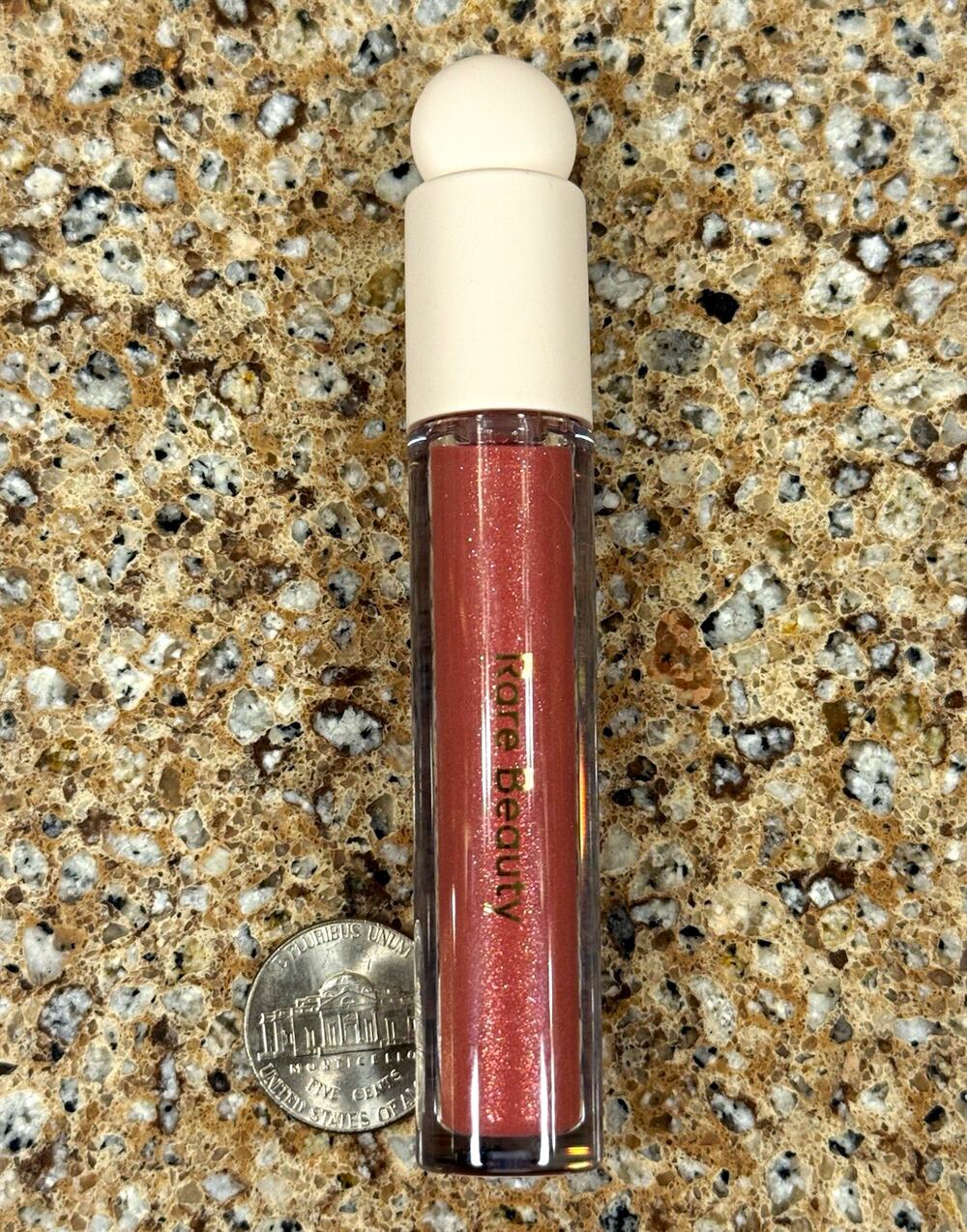 Rare Beauty Lip Gloss, Glimmer, 0.11 fl oz / 3.3 mL NEW